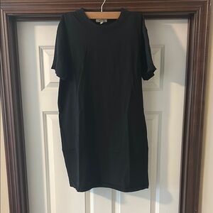 MADEWELL Black 100% Cotton T-Shirt Dress